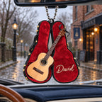 Personalized Name Guitar Case Ornament – Gift for Music Lovers