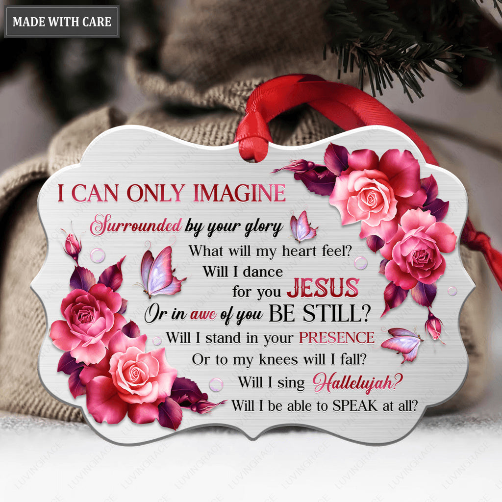Unique Rose Surrounded By The Glory Ornament