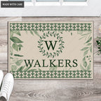 Luvingrace L32 Monogram Collection Family Name Personalized Doormat