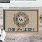 Luvingrace L35 Monogram Collection Family Name Personalized Doormat
