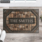 Luvingrace L39 Monogram Collection Family Name Personalized Doormat