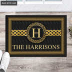 Luvingrace L47 Monogram Collection Family Name Personalized Doormat