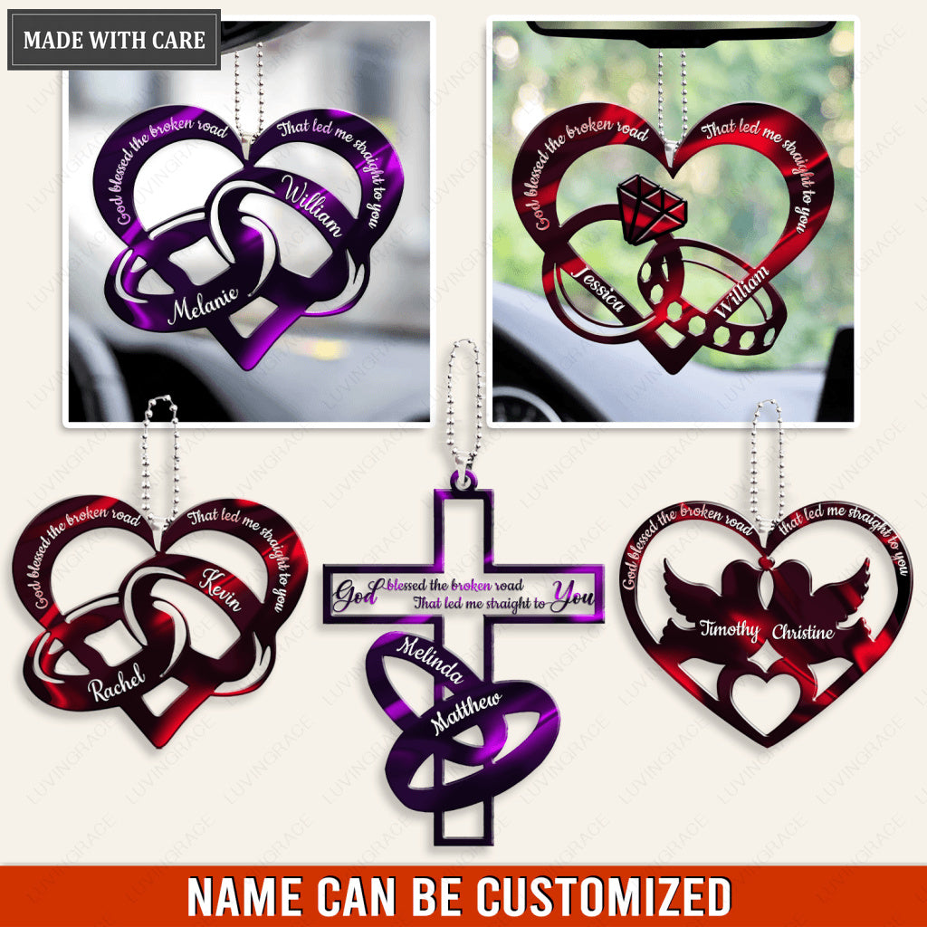 Wedding Anniversary Personalized Couple Ornament