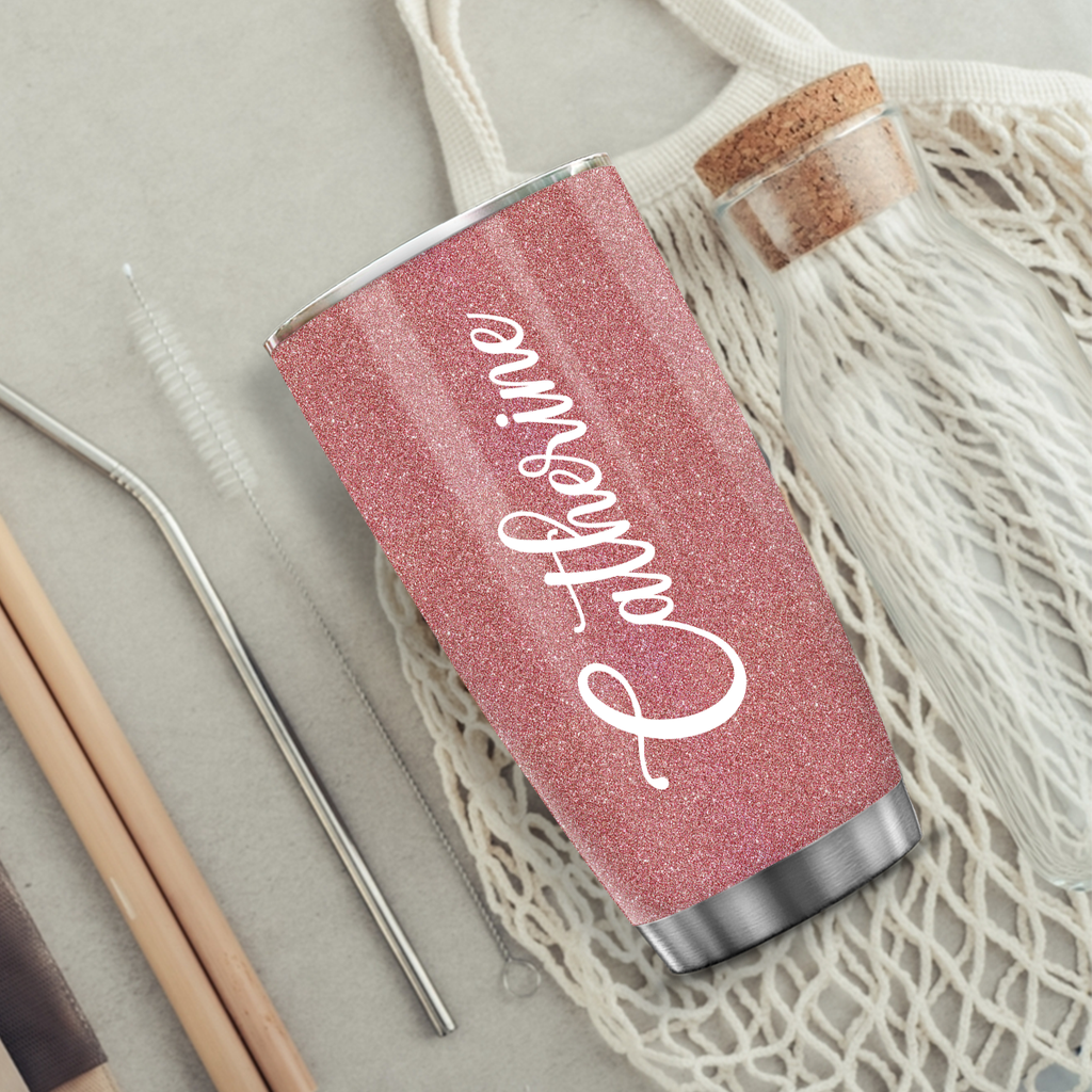 Pink Glitter Floral 60th Birthday Chapter 60 Fabulous Sice 1962 Custom Gifts Men Women Stainless Steel Tumbler - Personalized Stainless Steel Tumbler