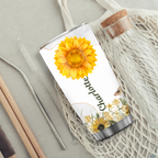 Sunflower Butterfly Floral Marble 60th Birthday Behind You All Your Memories Custom Gifts Men Women Stainless Steel Tumbler - Personalized Stainless Steel Tumbler