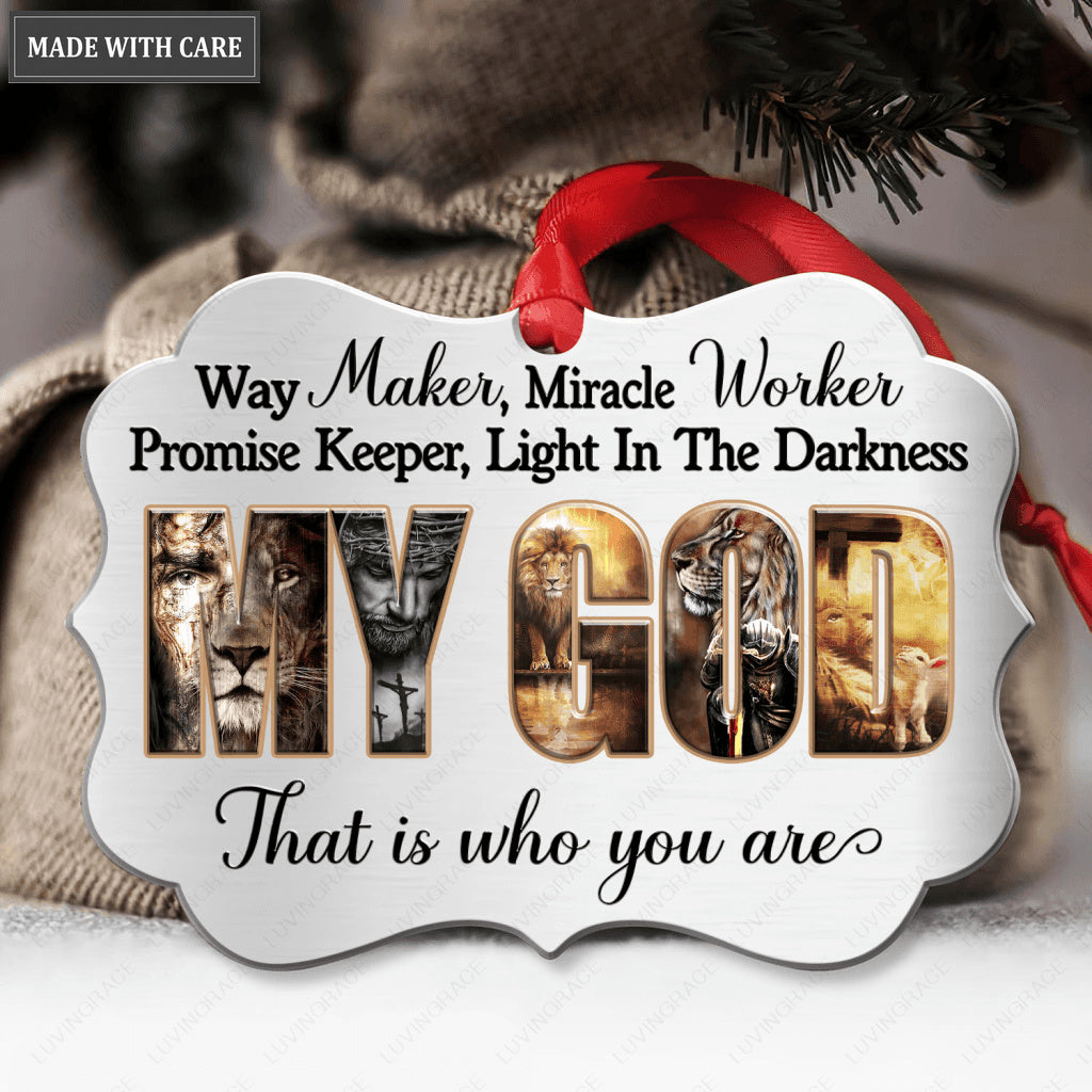 Way Maker Aluminum Ornament