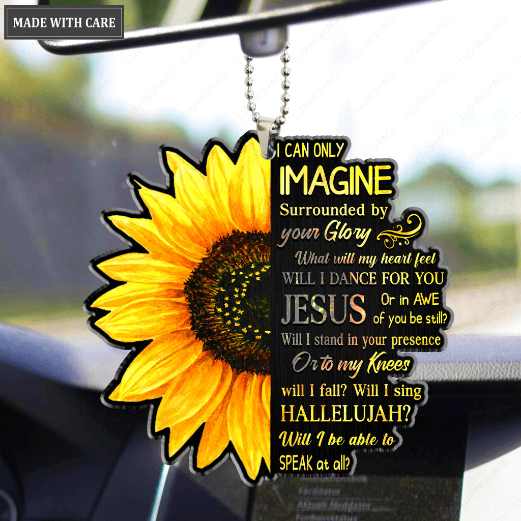 Half Sunflower Surrounded By Glory Ornament