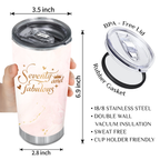 Rose Gold 70th Birthday Seventy And Fabulous Custom Tumbler Gifts - Personalized Stainless Steel Tumbler