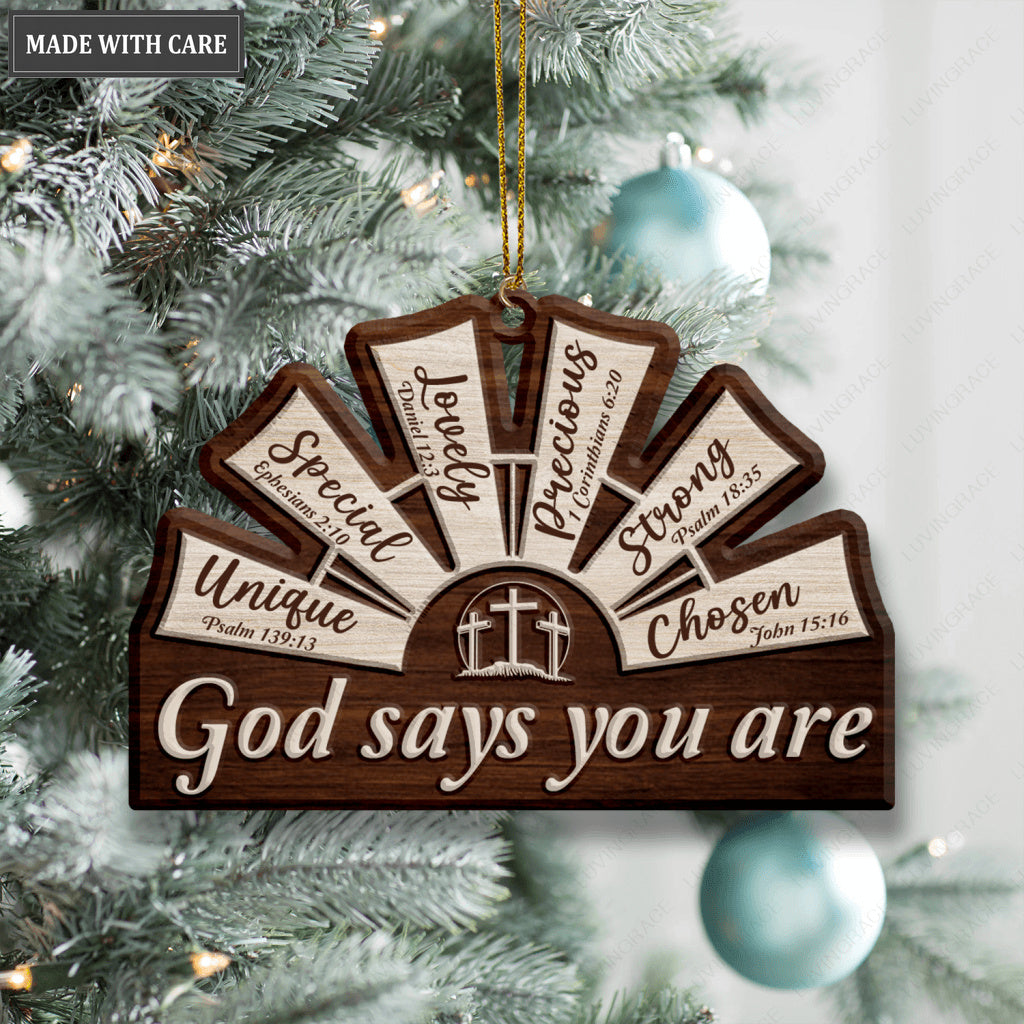 Windmill Cross God Says You Are Ornament