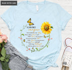 Butterfly And Sunflower By Glory T-Shirt