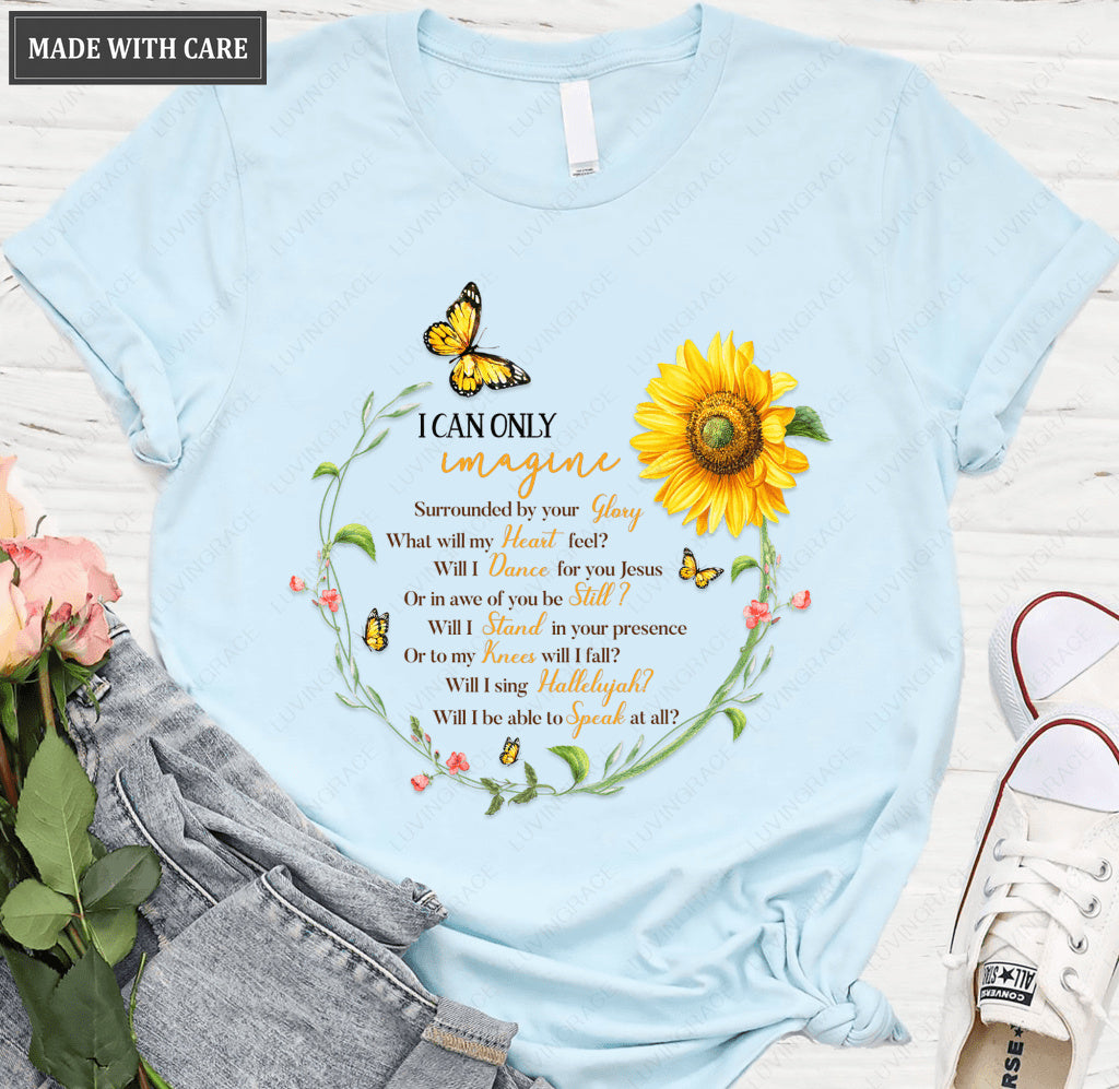Butterfly And Sunflower By Glory T-Shirt