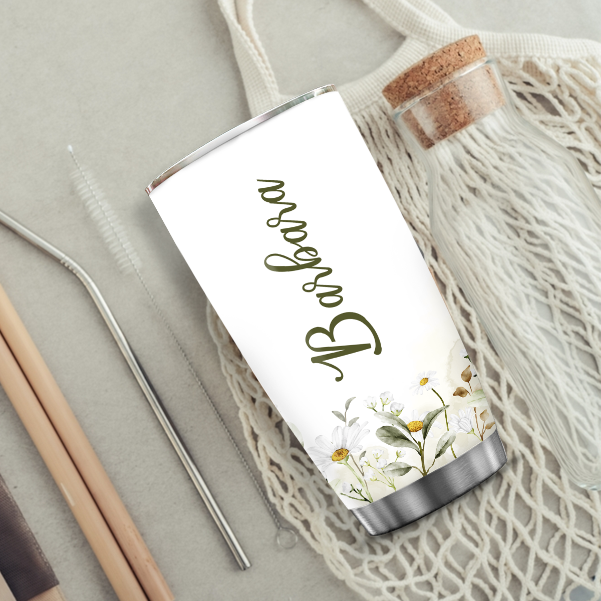 Inspirational Gifts Daisy Flower You're Awesome Custom Tumbler Gifts - Personalized Stainless Steel Tumbler