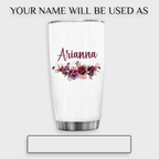 Roses Flower Faith Identity In Christ You Are Religious Inspirational Custom Tumbler Gifts - Personalized Stainless Steel Tumbler