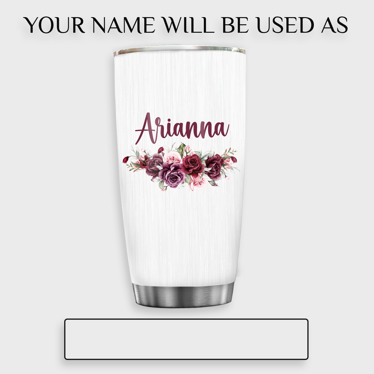 Roses Flower Faith Identity In Christ You Are Religious Inspirational Custom Tumbler Gifts - Personalized Stainless Steel Tumbler