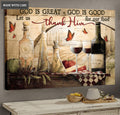 God Is Good Let Us Thank Him For Our Food Wall Art