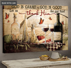 God Is Good Let Us Thank Him For Our Food Wall Art