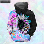 Sunflower Silhouette God Says You Are Hoodie