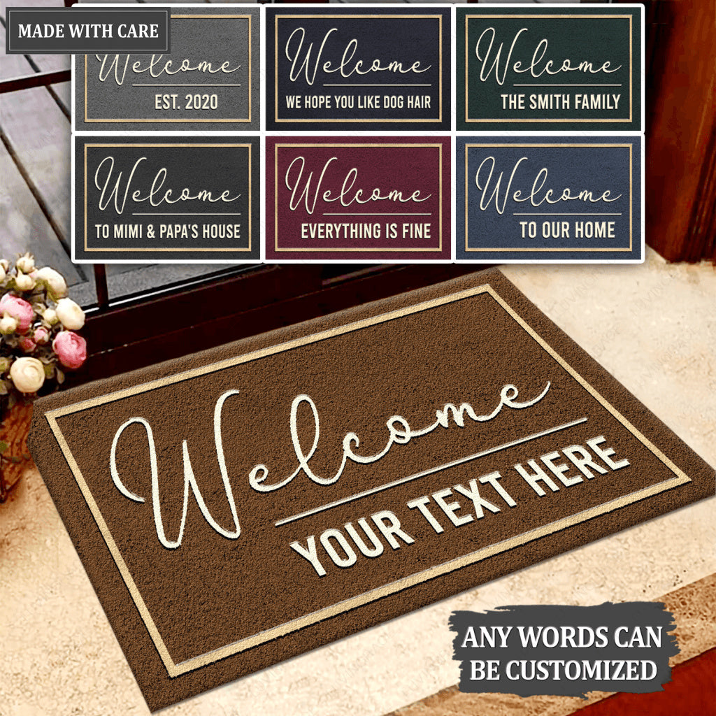 Personalized Welcome Doormat