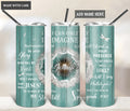 Personalized Dandelion Surrounded By Glory Skinny Tumbler