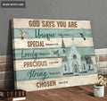 God Says You Are Church And Hummingbirds Wall Art