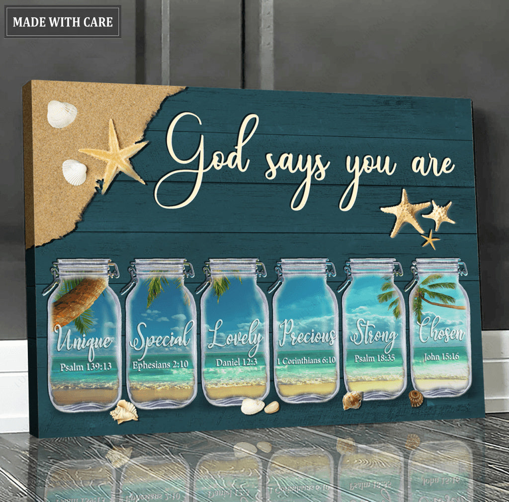 Ocean Jars God Says You Are Wall Art