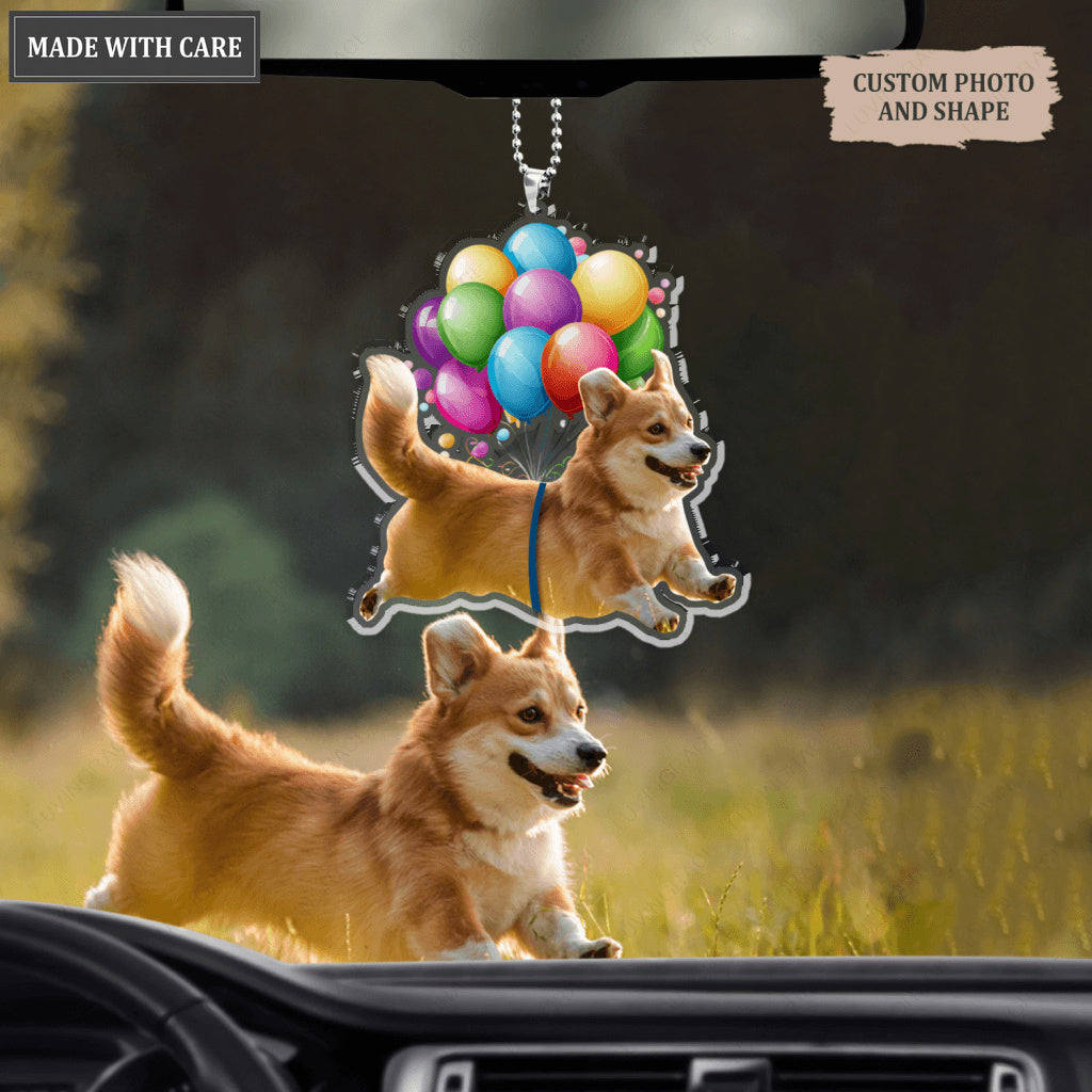 Funny Dog Bubble Ornament - Personalized Car Hanging Ornament