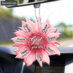 Pink Sunflower Gods Say You Are Ornament