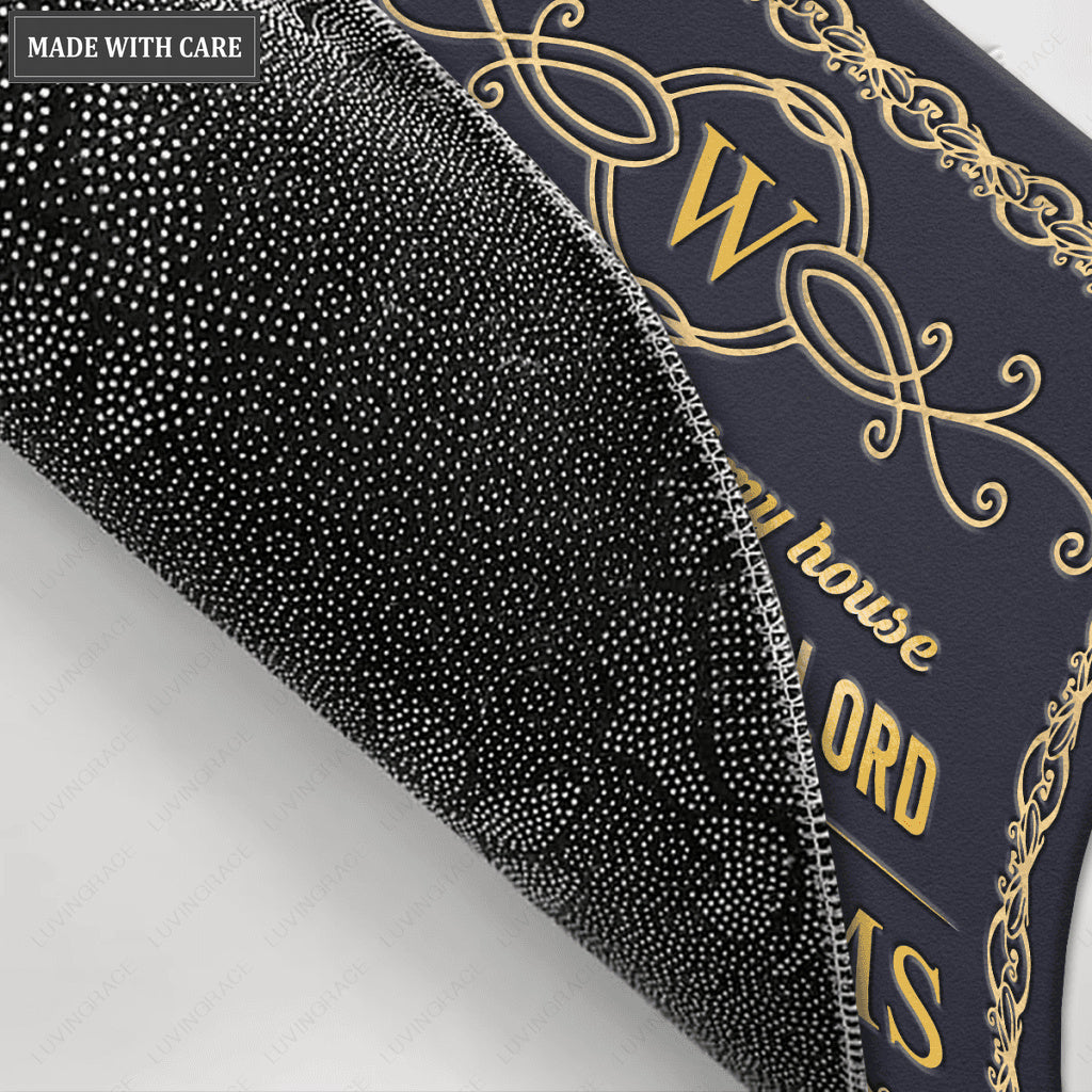 Monogram Premium Design Serve The Lord Personalized Doormat