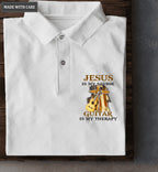 Jesus And Guitar Are My Therapy Polo Shirt