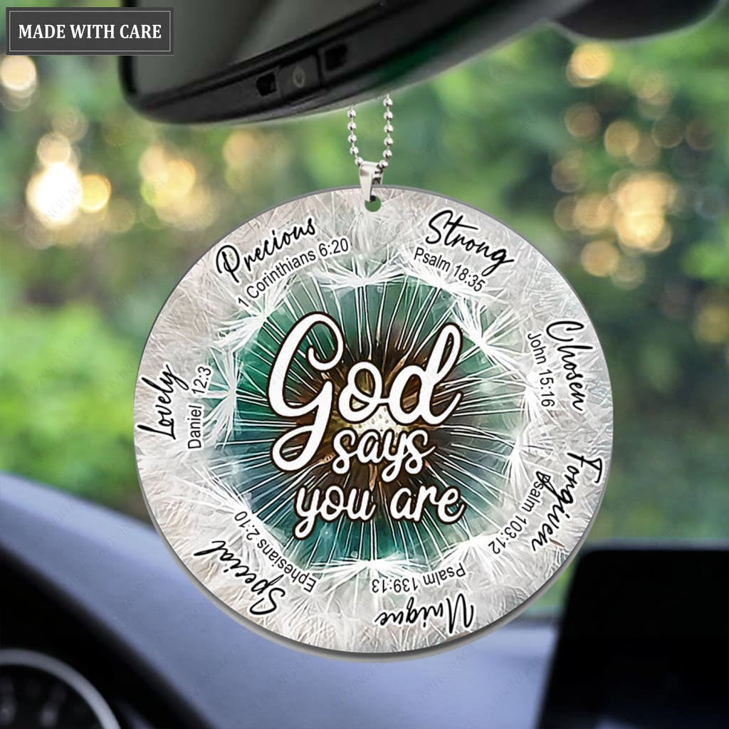 Dandelion God Says You Are Ornament
