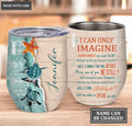 Personalized Turtle And Starfish By Glory Wine Tumbler