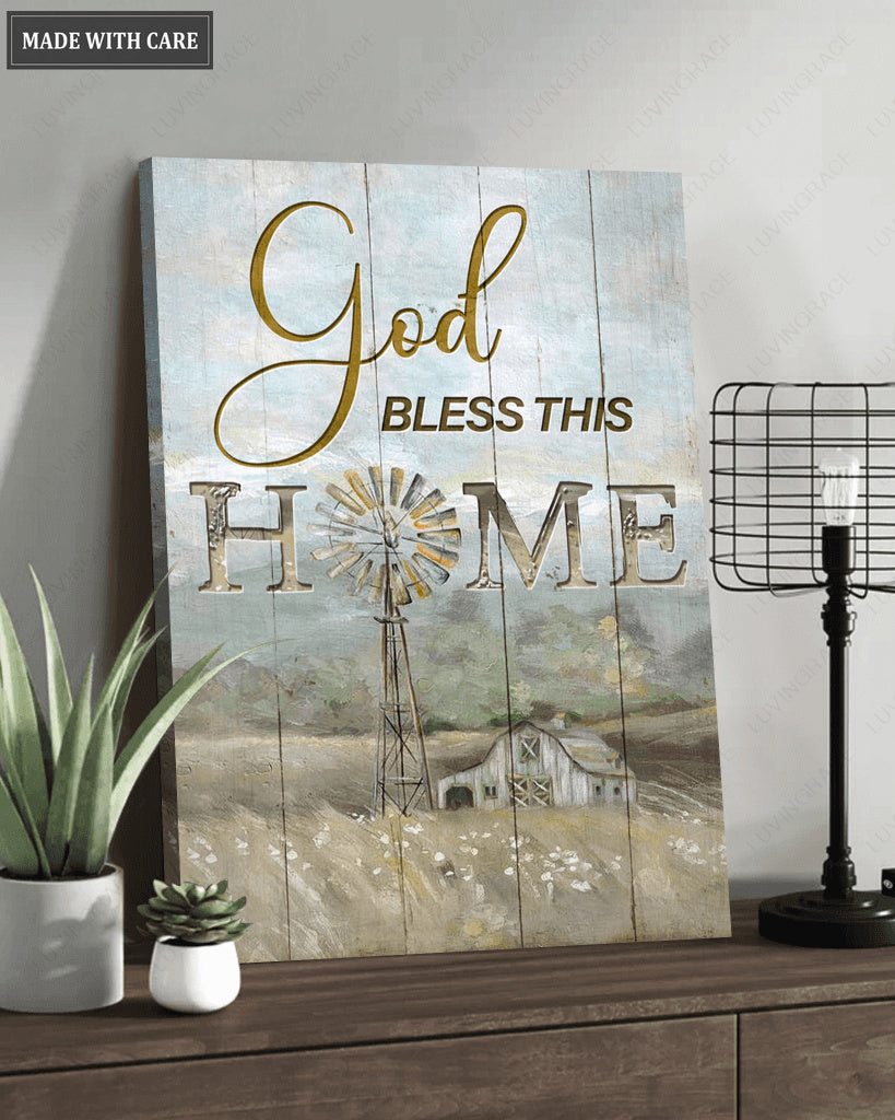 God Bless This Home Wall Art