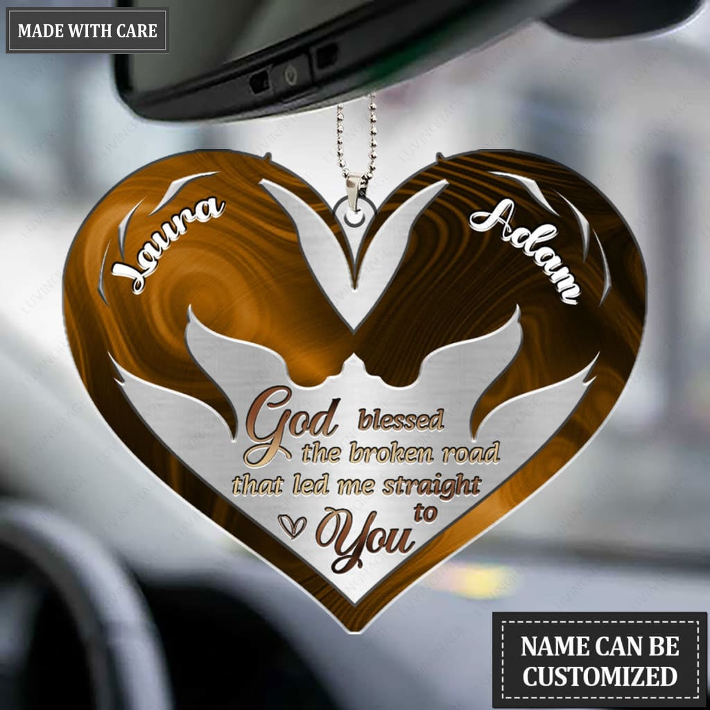 Luvingrace M60 Horse Couple God Blessed Personalized Ornament