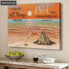 Sunset Turtle Do All Things Wall Art