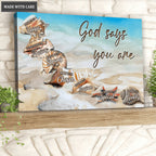 Seashells On The Beach Wall Art