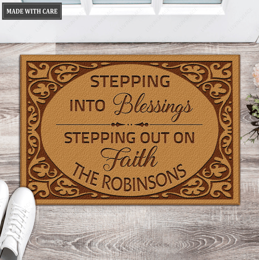 Personalized Blessing Doormat