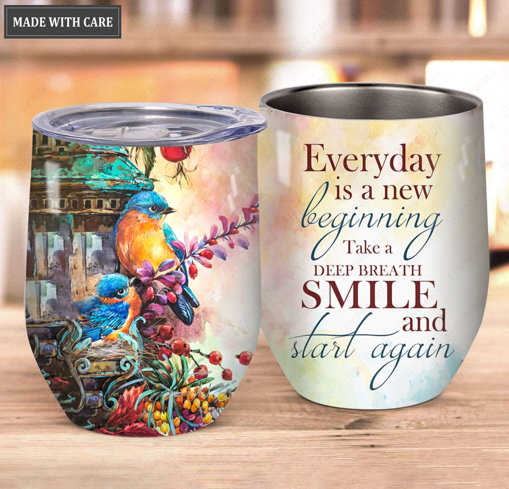 Everyday Is A New Beginning Egg Tumbler