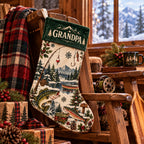 Personalized Fishing Christmas Stocking – Custom Name Gift for Fishing Lovers