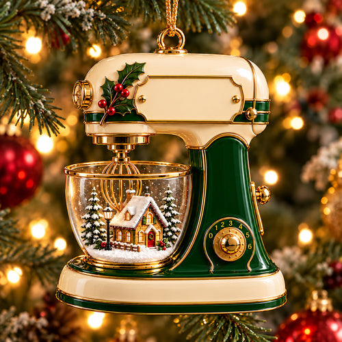 3D Raised Personalized Stand Mixer Christmas Ornament