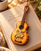 Be Still and Know That I Am God 3D Guitar Ornament – Christian Faith Gift