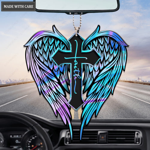 Angle Wings Hologram Rainbow Faith Ornament