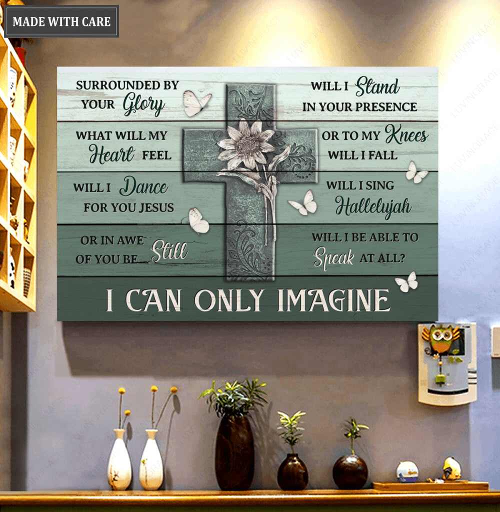 Metal Flower Cross By Glory Wall Art