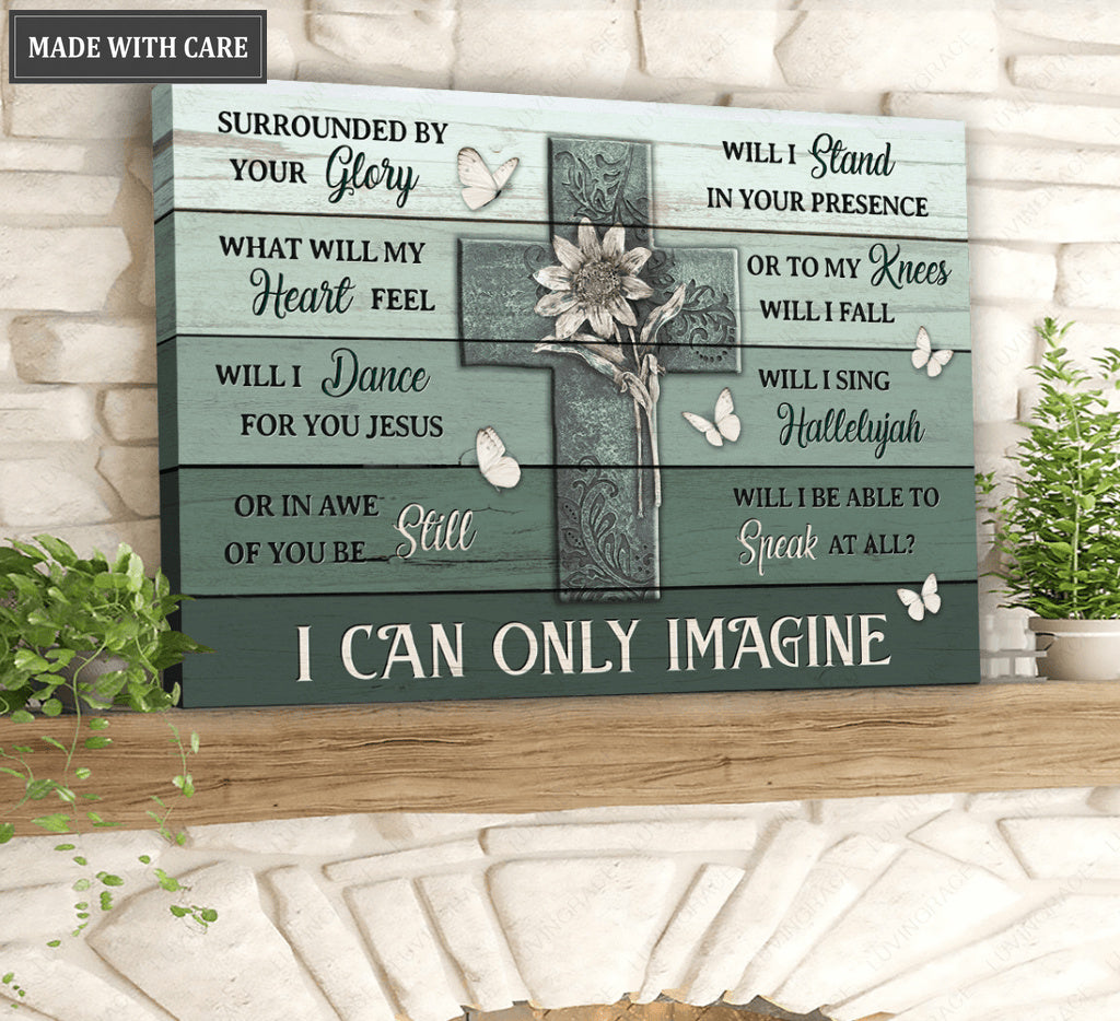 Metal Flower Cross By Glory Wall Art