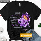 Personalized Waymaker Right At The Flower Butter T-shirt