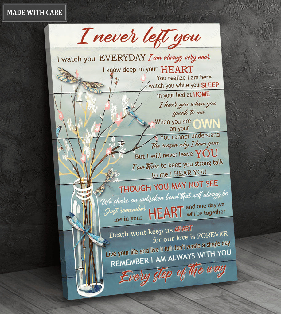 White Jar Blue Blue Butterfly Never Left Wall Art
