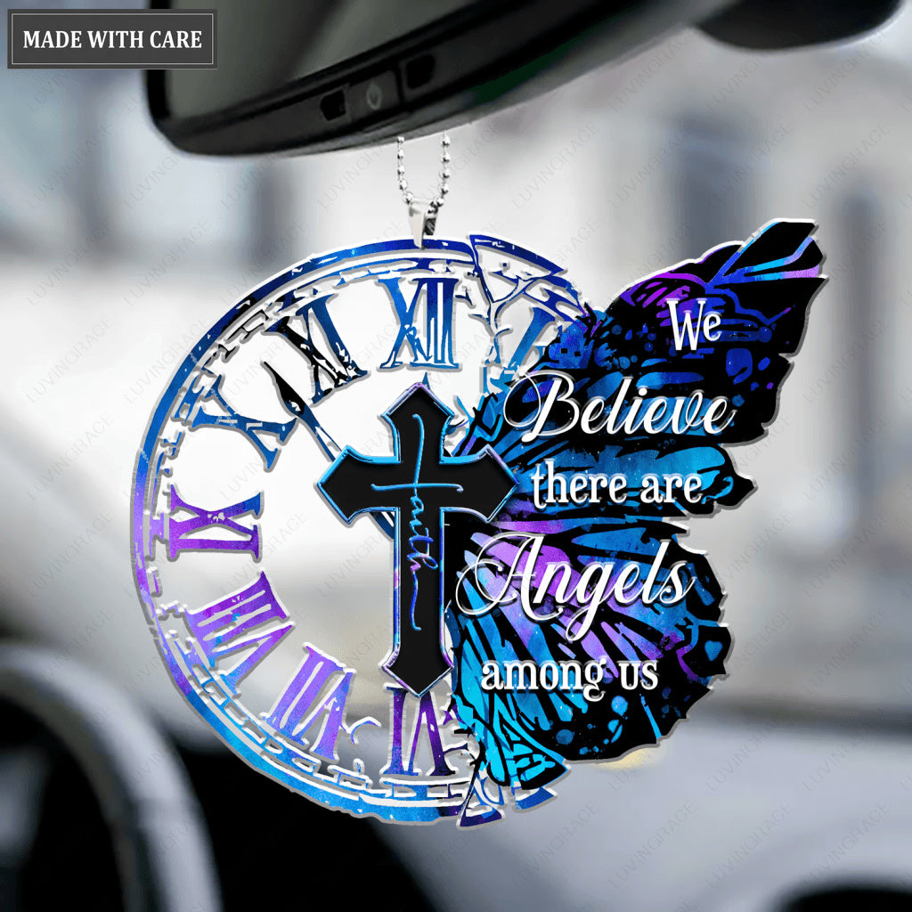 Clock Butterfly Angels Among Us Ornament