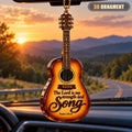 The Lord Is My Strength and Song – Christian Faith Guitar 3D Ornament