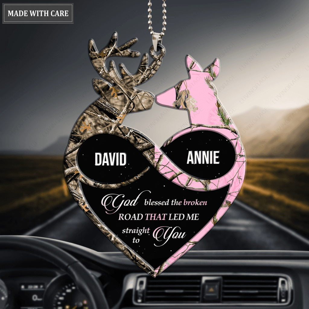 Infinity Symbol Buck N Doe God Blessed Personalized