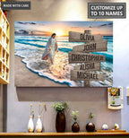 Personalized Family Jesus Walks On Water Wall Art