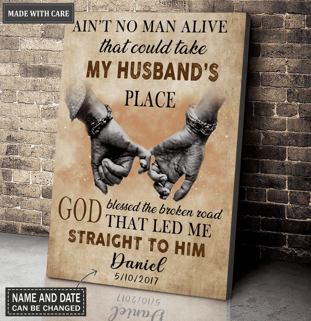 Personalized God Blessed My Husband Poster Wall Art
